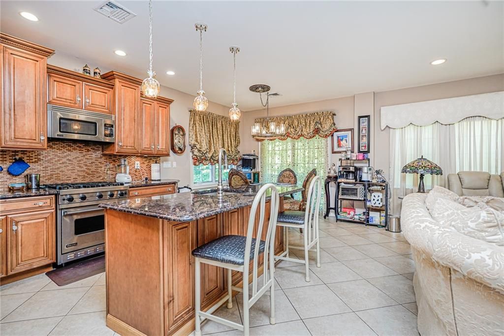 Interior, Kitchen, Pendant Lights, Recessed Lighting, Stainless Steel Appliances