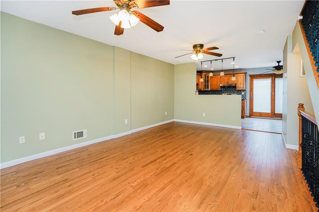 Empty room, Interior, Kitchen, Wood Texture Flooring