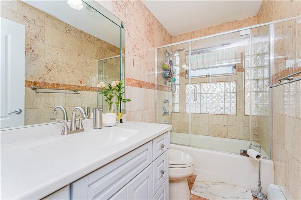 Bathroom, Glass Shower, Interior, Marble