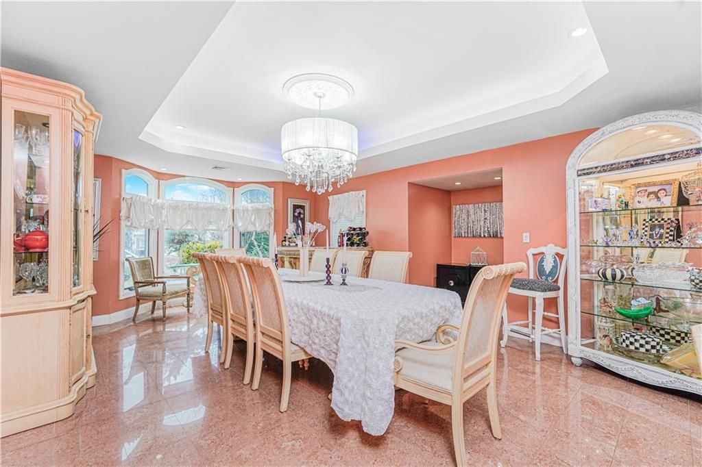 Chandelier, Dining room, Interior, Recessed Lighting