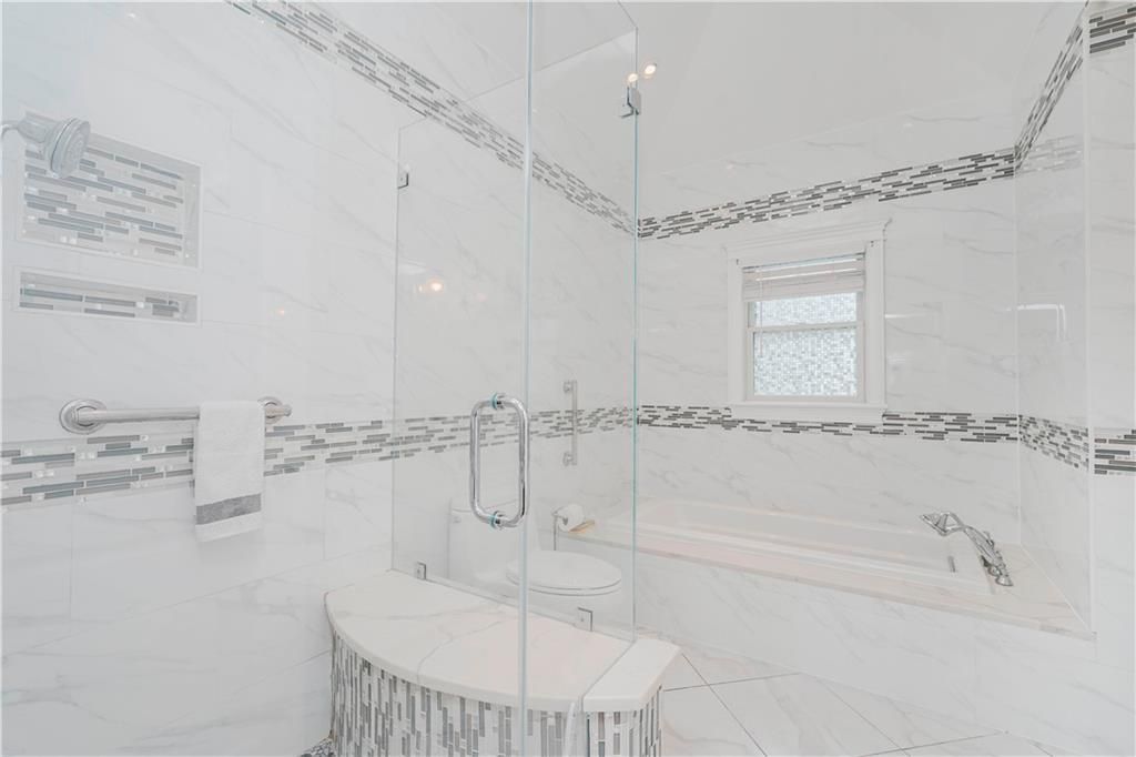 Bathroom, Glass Shower, Interior, Marble Walls