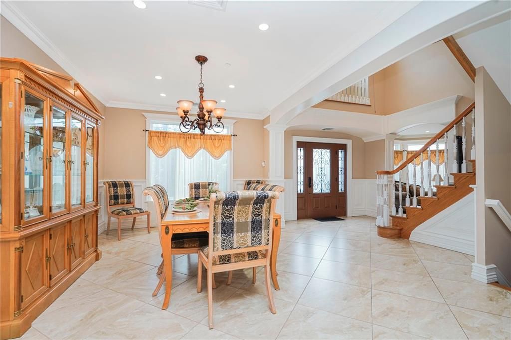 Chandelier, Dining room, Interior, Recessed Lighting