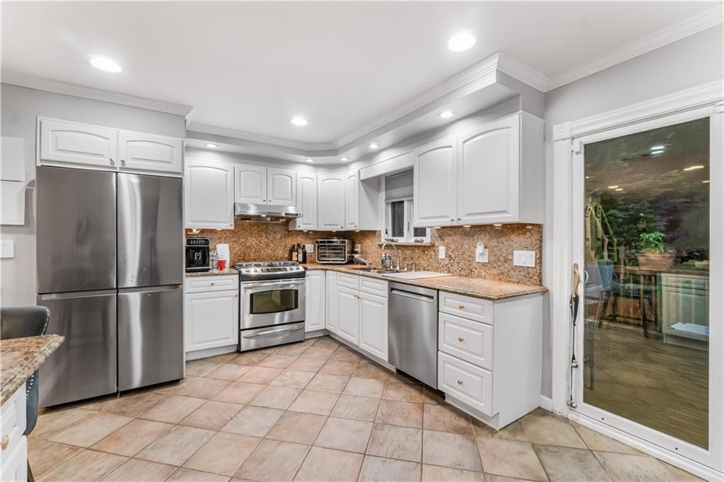 Interior, Kitchen, Recessed Lighting, Stainless Steel Appliances