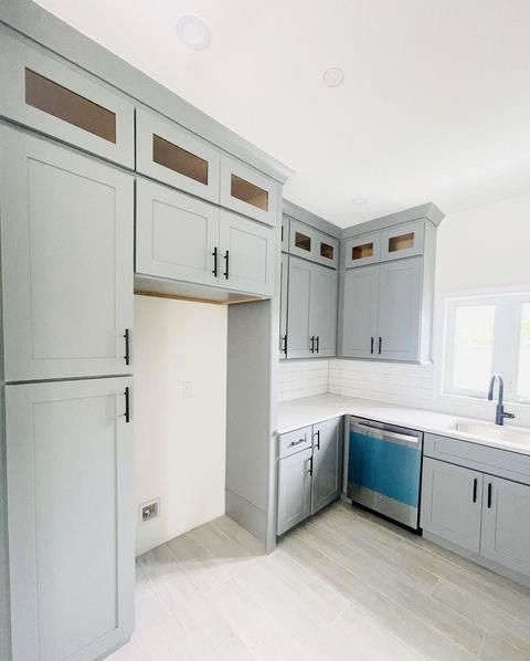 Interior, Kitchen, Wood Texture Flooring
