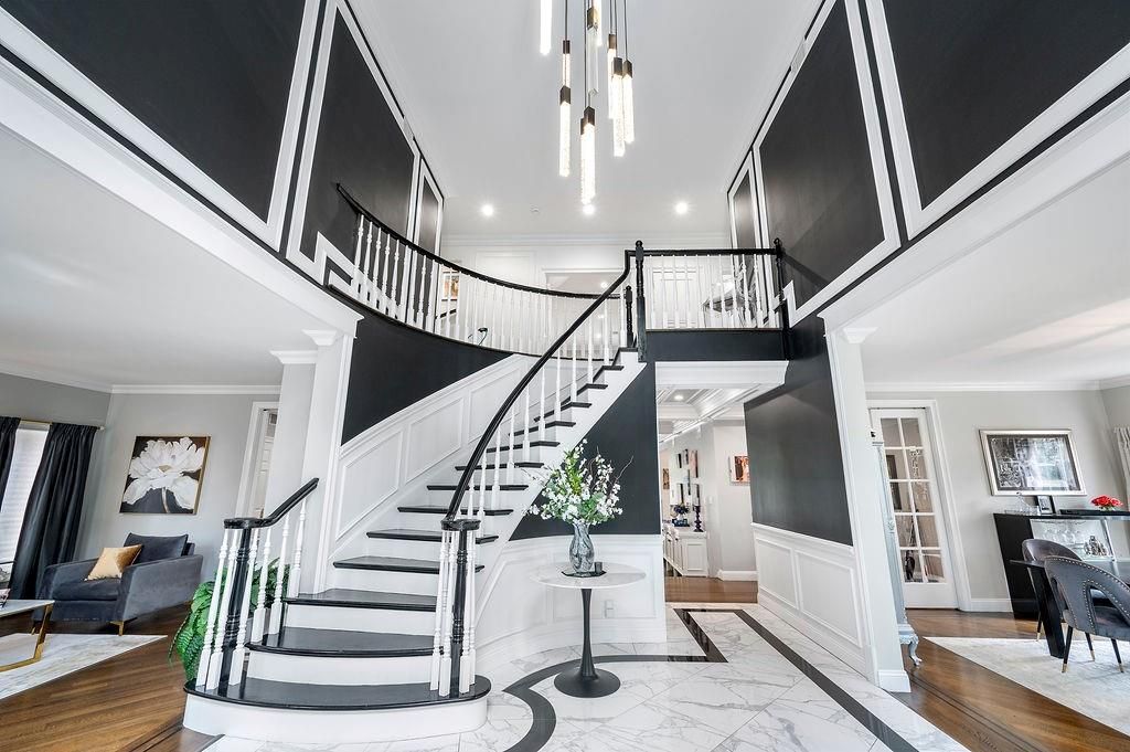 Dining room, Interior, Marble, Pendant Lights, Recessed Lighting