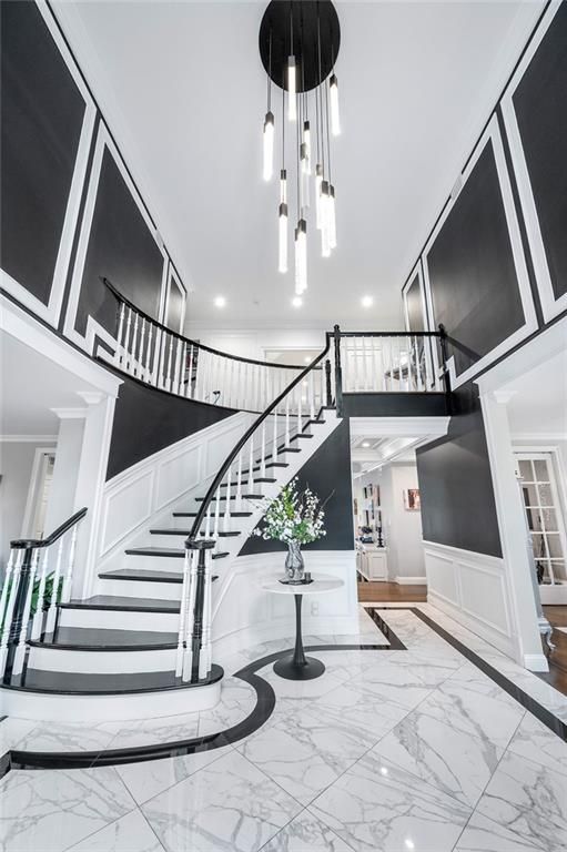 Interior, Marble, Pendant Lights, Recessed Lighting