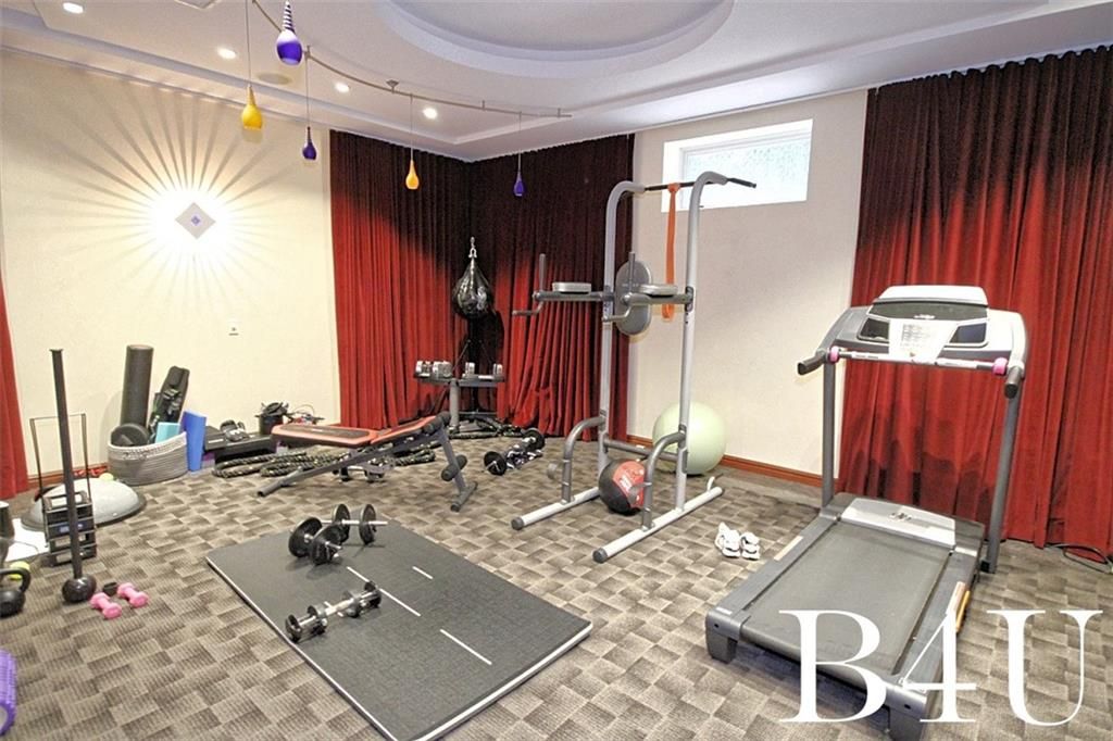 Fitness Equipment, Interior, Recessed Lighting