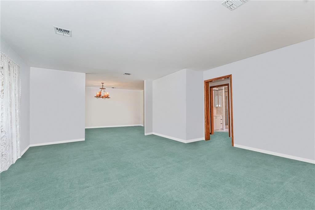 Chandelier, Empty room, Interior
