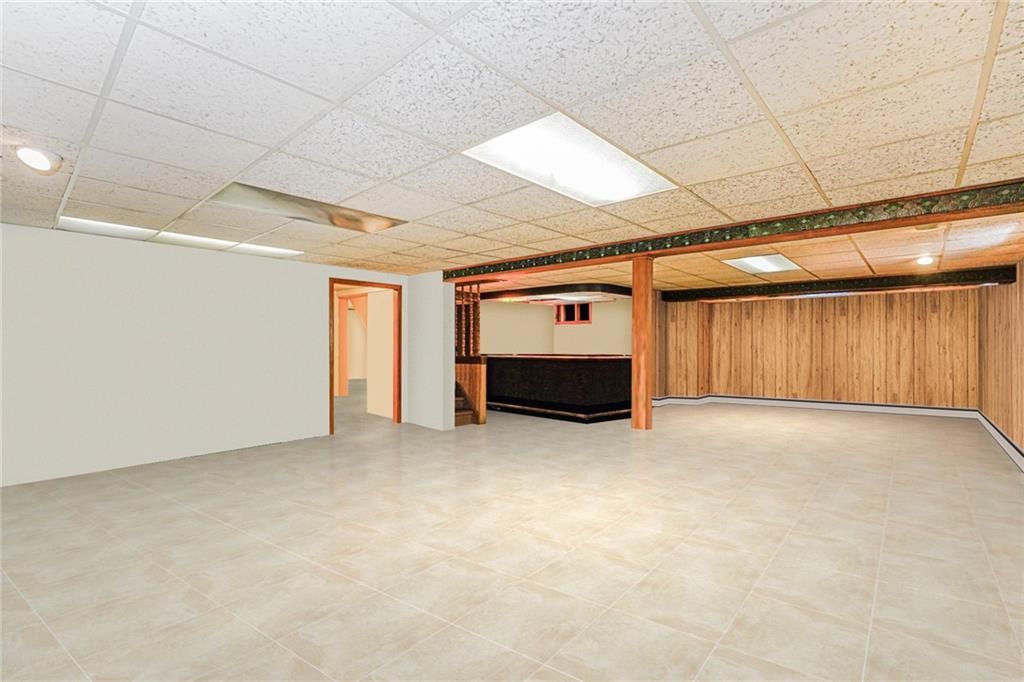 Empty room, Interior, Recessed Lighting