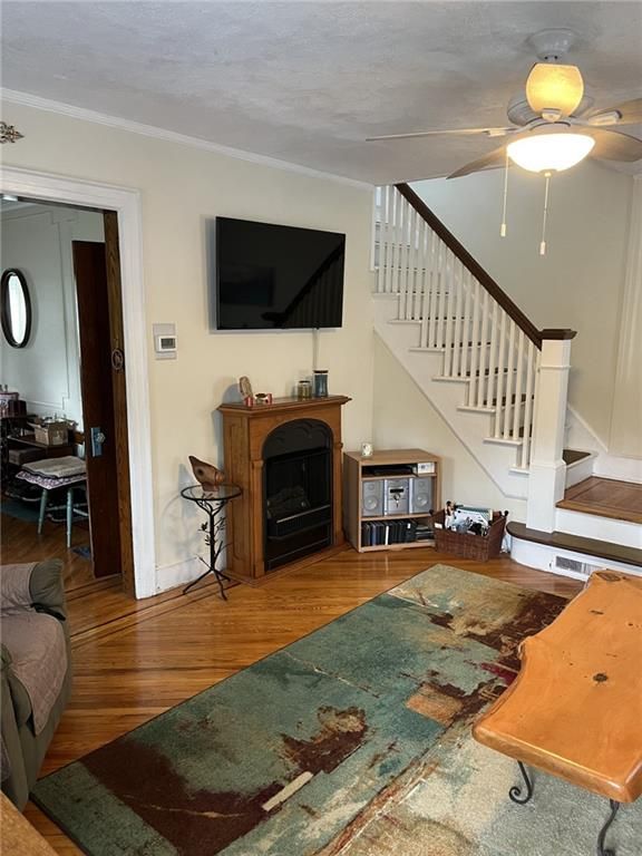 Fireplace, Interior, Wood Texture Flooring