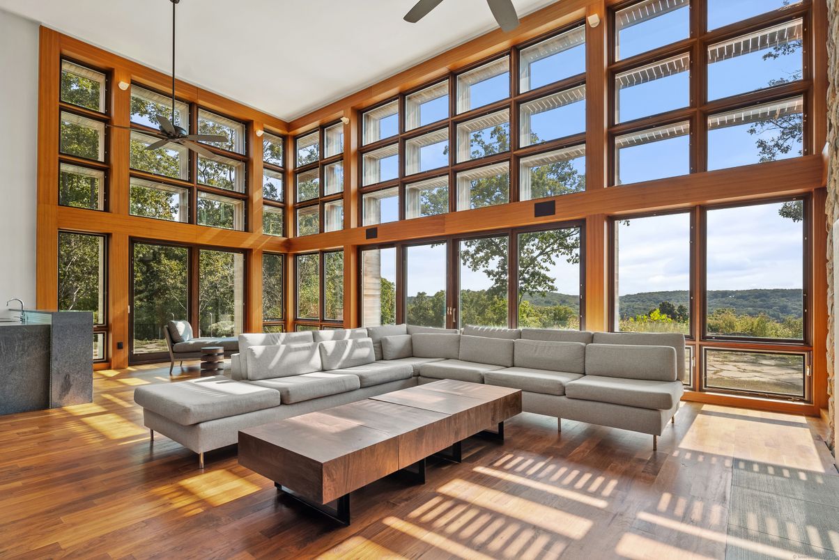 Interior, Living room, Pendant Lights, Sun Room, Wood Texture Flooring