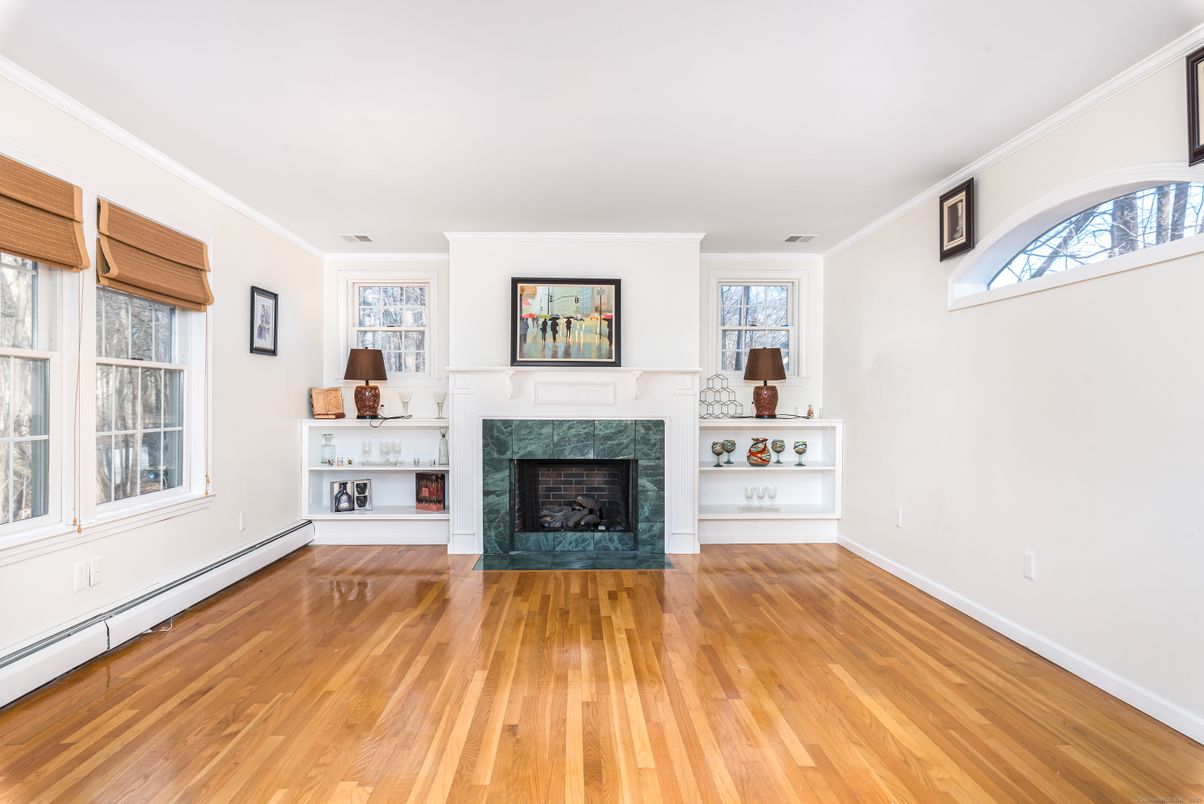 Empty room, Fireplace, Interior, Wood Texture Flooring
