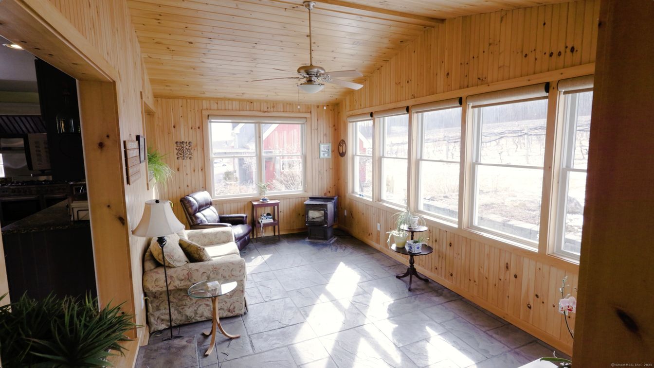 Interior, Sun Room, Wooden Ceilings, Wooden Walls