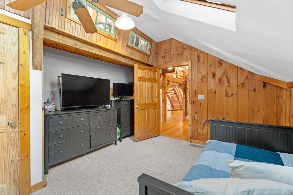 Bedroom, Interior, Wooden Walls