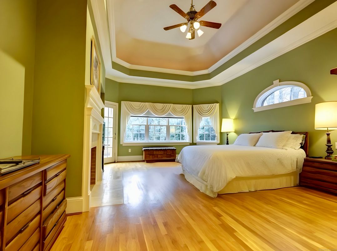 Bedroom, Interior, Wood Texture Flooring