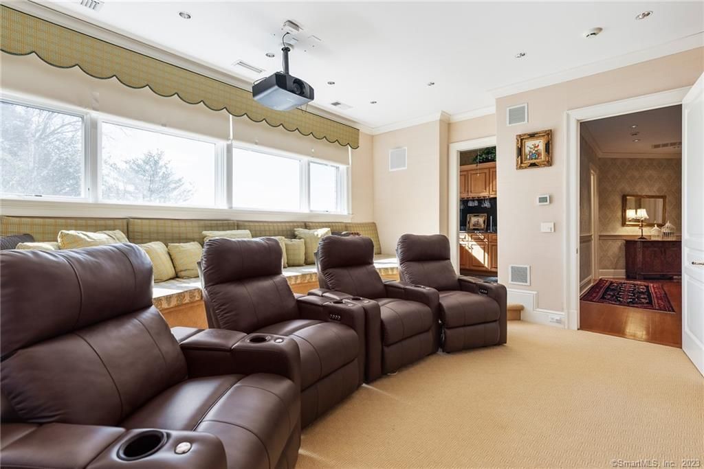 Home Theatre Room, Interior, Recessed Lighting, Theatre Room, Wood Texture Flooring