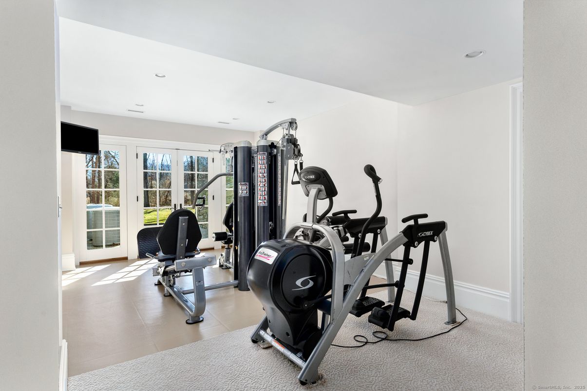 Fitness Equipment, Gym, Interior, Recessed Lighting