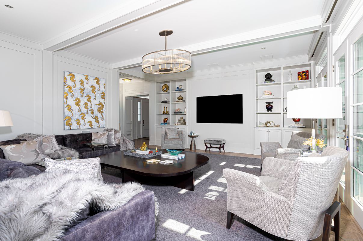 Interior, Living room, Recessed Lighting