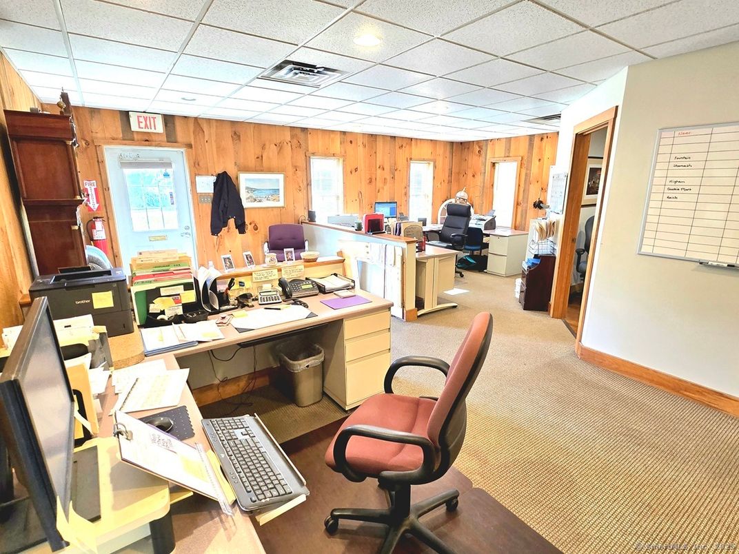 Home Office, Interior, Wooden Walls