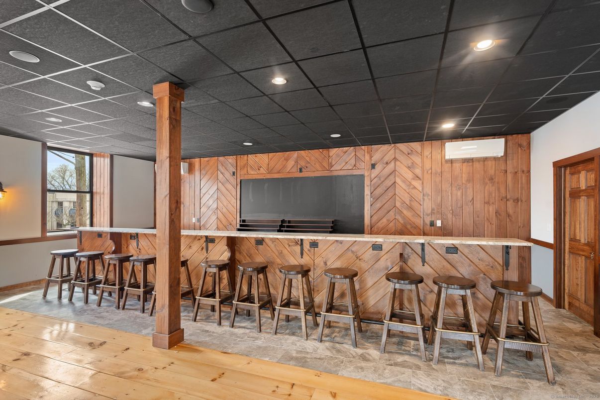 Interior, Recessed Lighting, Wood Texture Flooring, Wooden Walls
