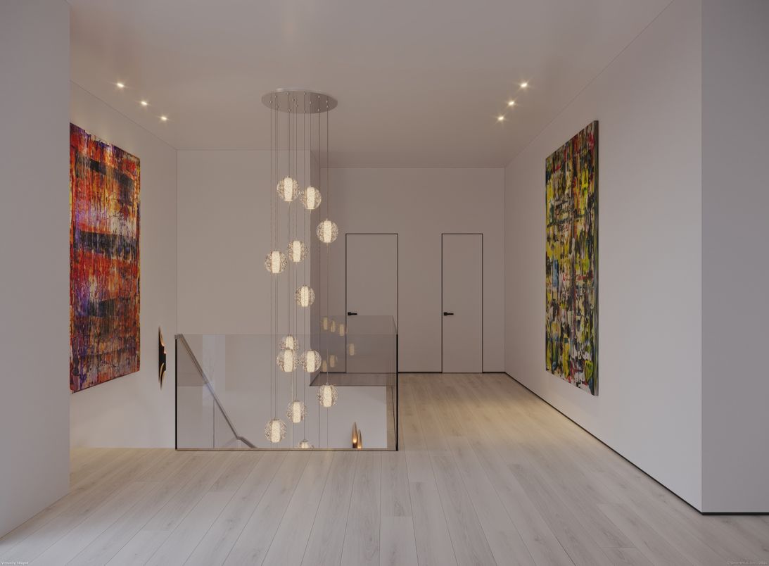 Interior, Pendant Lights, Recessed Lighting, Wood Texture Flooring