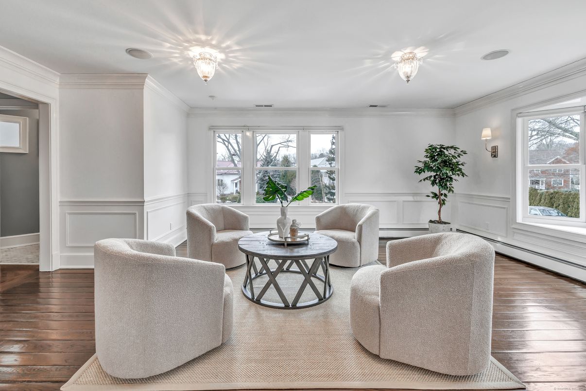 Chandelier, Interior, Living room, Wood Texture Flooring