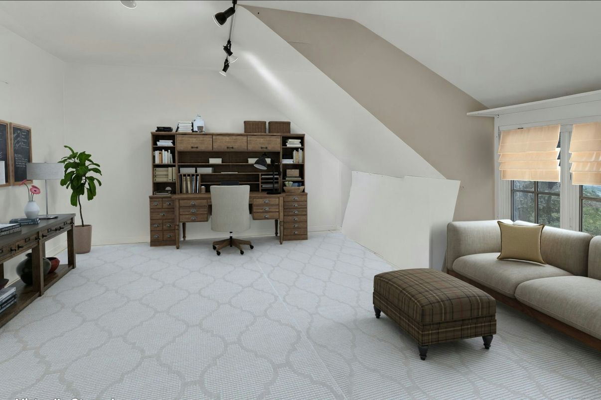 Home Office, Interior, Recessed Lighting