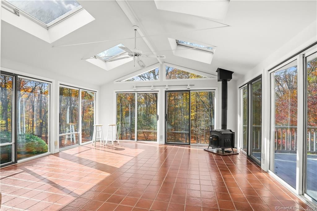 Empty room, Fireplace, Interior, Sun Room