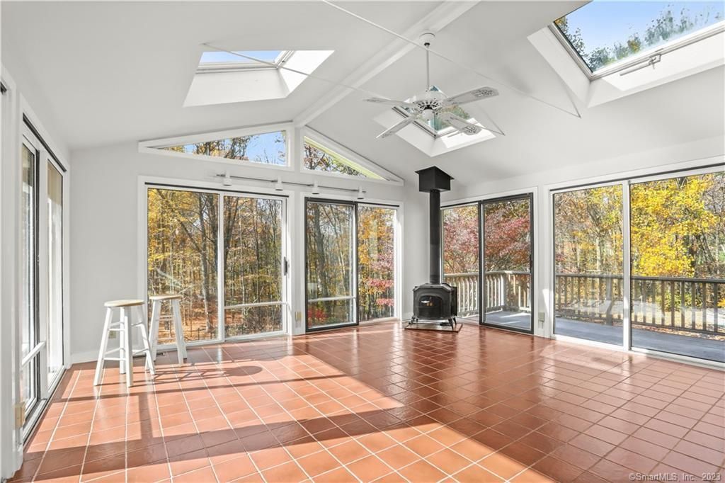Empty room, Fireplace, Interior, Sun Room