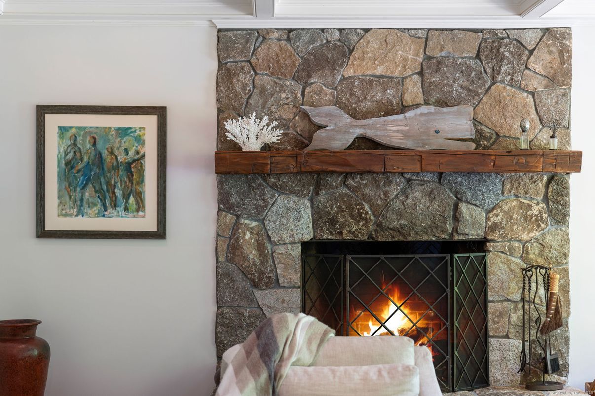 Fireplace, Interior, Stone Walls