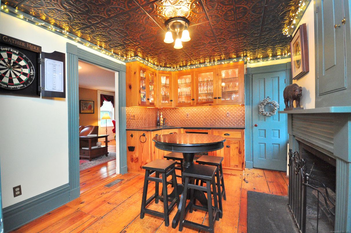 Fireplace, Interior, Wood Texture Flooring
