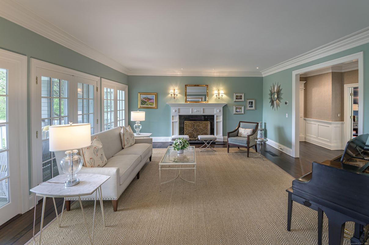 Fireplace, Interior, Living room, Piano, Wood Texture Flooring