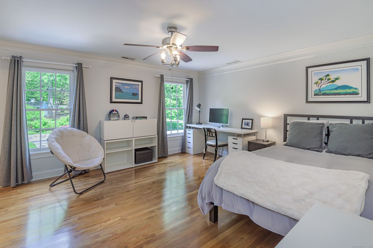 Bedroom, Home Office, Interior, Wood Texture Flooring