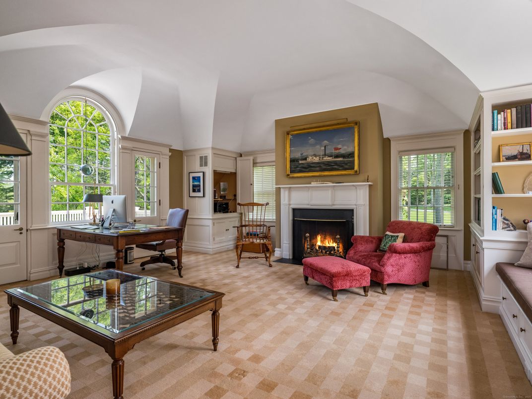 Fireplace, Home Office, Interior, Living room