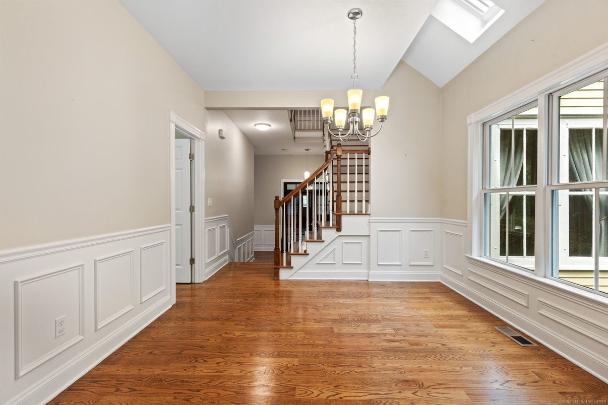 Chandelier, Interior, Wood Texture Flooring