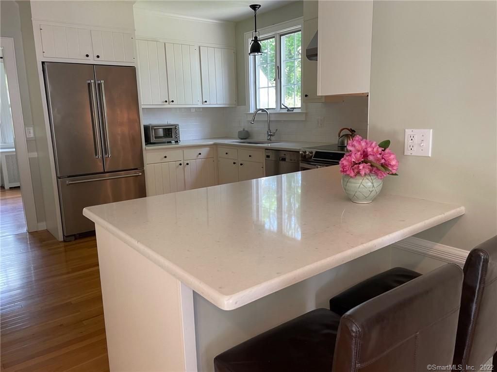 Interior, Kitchen, Pendant Lights, Stainless Steel Appliances, Wood Texture Flooring