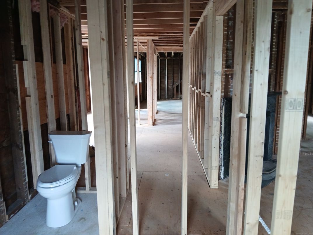 Bathroom, Interior, Wooden Beams