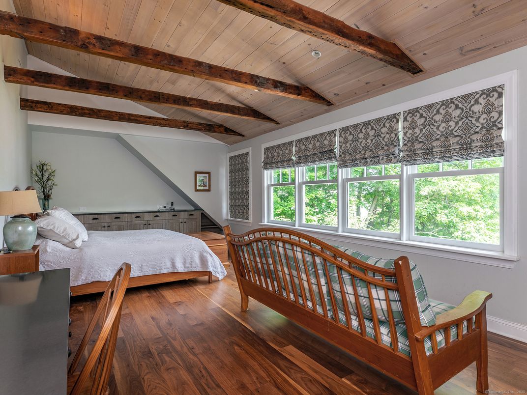 Bedroom, Interior, Wooden Beams, Wooden Ceilings, Wood Texture Flooring