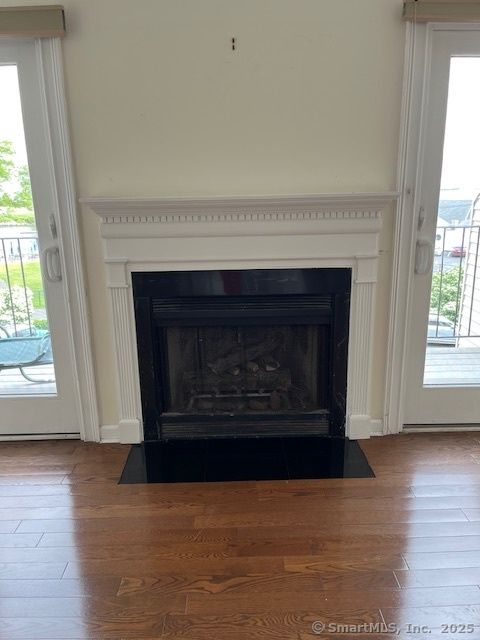 Fireplace, Interior, Wood Texture Flooring