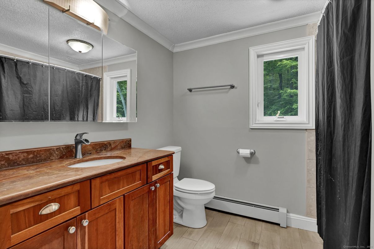 Bathroom, Interior, Wood Texture Flooring