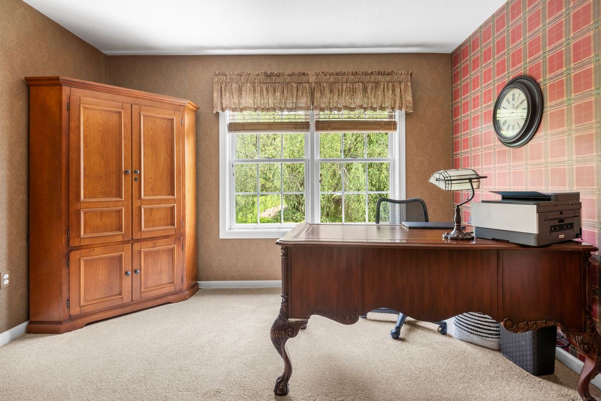 Home Office, Interior, Stone Walls