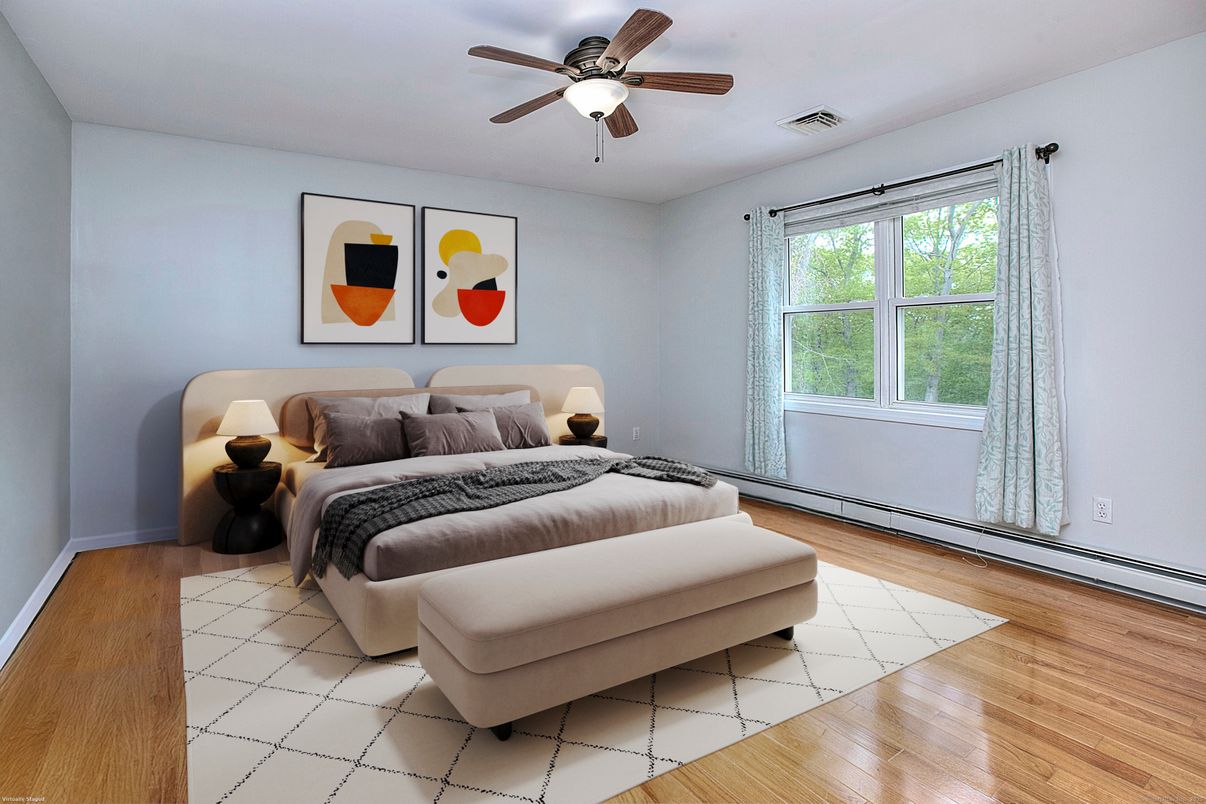 Bedroom, Interior, Wood Texture Flooring
