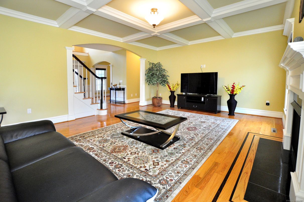 Fireplace, Interior, Living room, Wood Texture Flooring