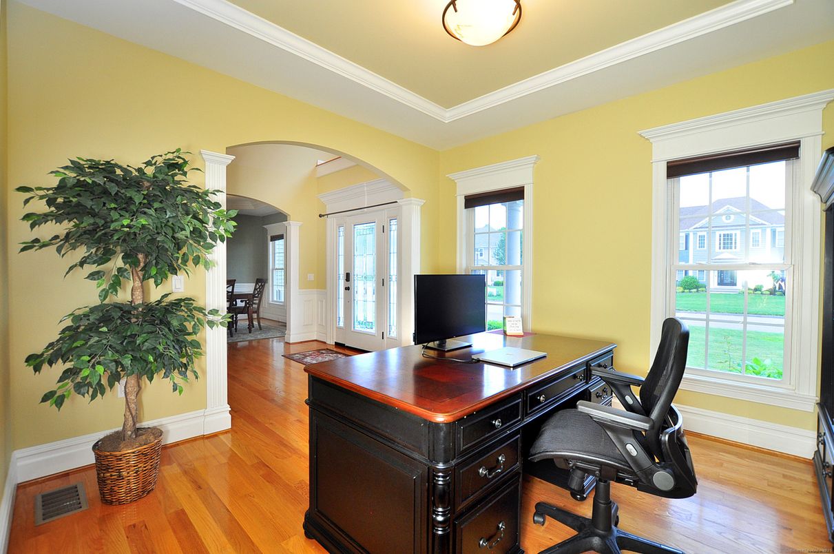 Home Office, Interior, Wood Texture Flooring