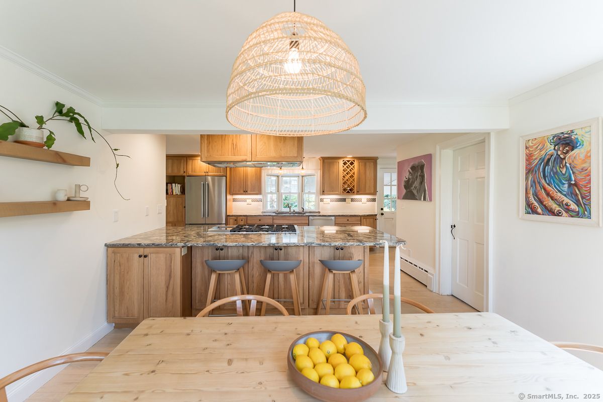 Interior, Kitchen, Pendant Lights, Stainless Steel Appliances, Wood Texture Flooring