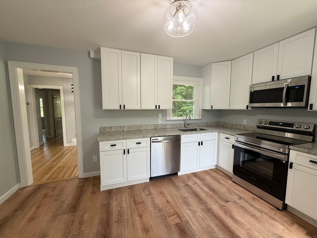 Interior, Kitchen, Wood Texture Flooring