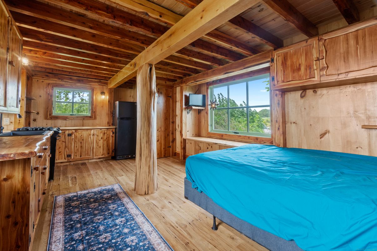 Bedroom, Interior, Wooden Beams, Wooden Ceilings, Wood Texture Flooring, Wooden Walls