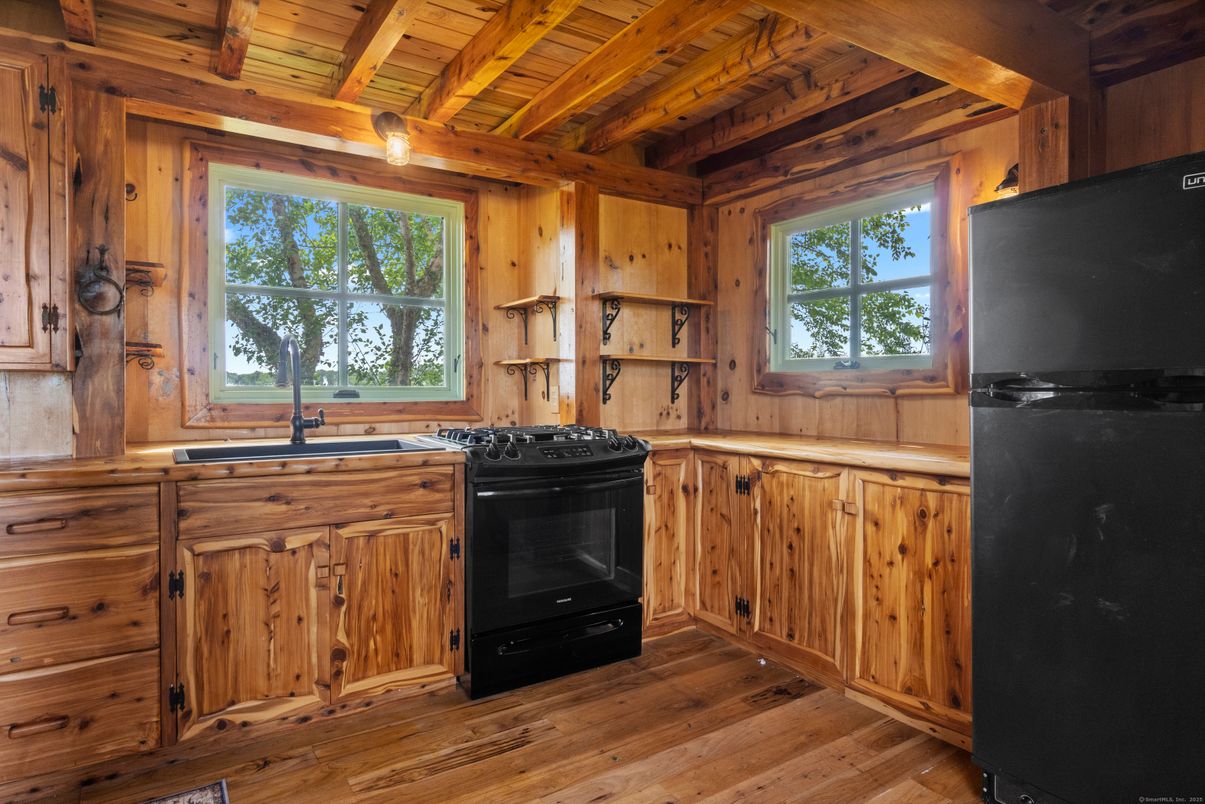 Interior, Kitchen, Wooden Beams, Wooden Ceilings, Wood Texture Flooring, Wooden Walls