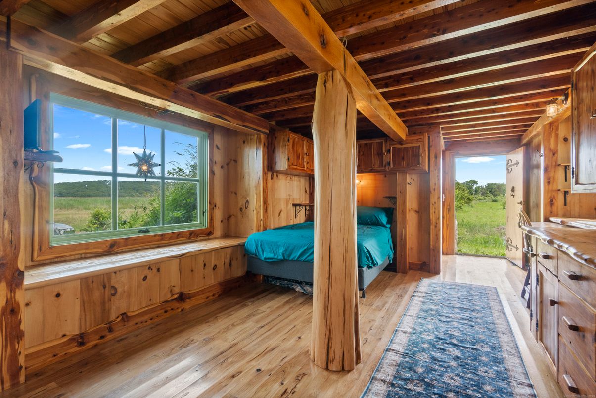 Bedroom, Interior, Wooden Beams, Wooden Ceilings, Wood Texture Flooring, Wooden Walls