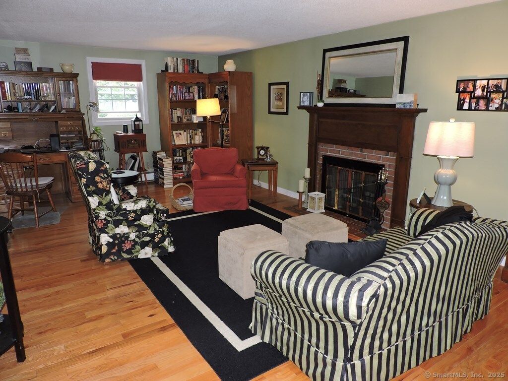 Dining room, Fireplace, Interior, Living room, Wood Texture Flooring